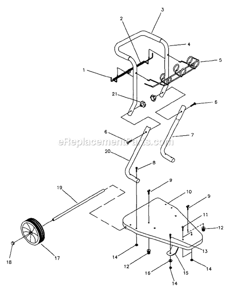 Page A Diagram and Parts List for 1279-2  Briggs and Stratton Pressure Washer
